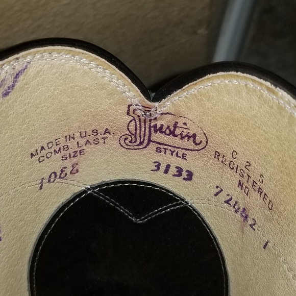 COPY - Men's Justin Boots - Picture 3 of 6